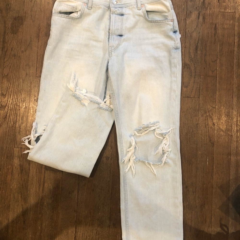 Free People straight leg jeans size 27